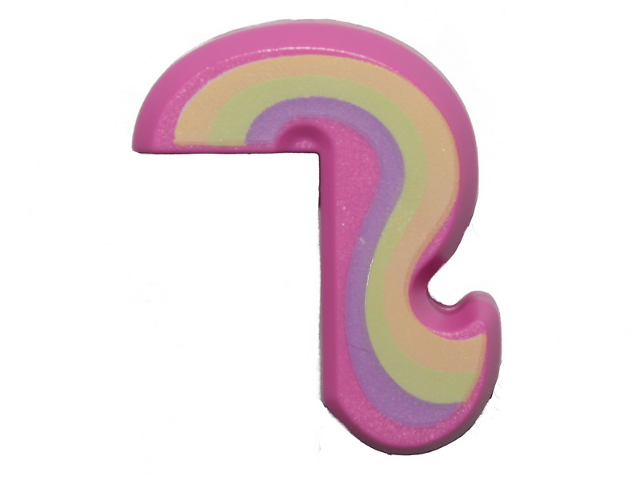 Cat Tail with Rainbow Pattern