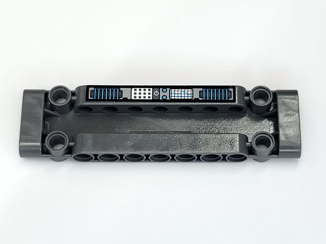 Technic, Panel Plate 3 x 11 x 1 with Medium Blue and Gray Control Panels Pattern (Sticker) - Set 42081