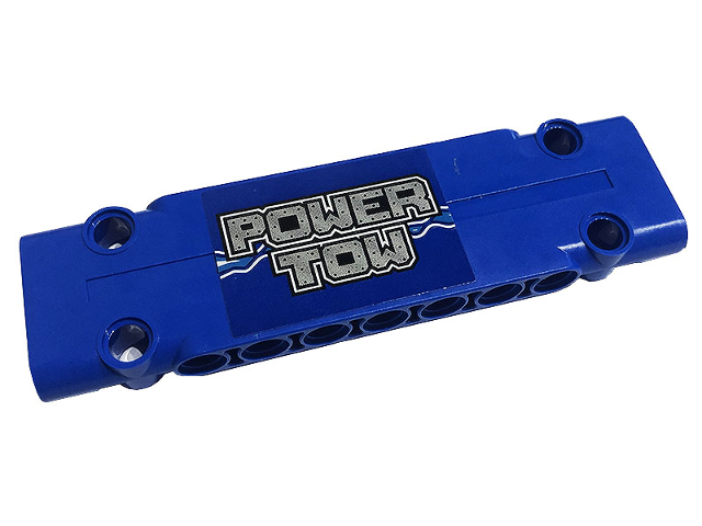 Technic, Panel Plate 3 x 11 x 1 with Siver 'POWER TOW' and Lightning Pattern Model Right Side (Sticker) - Set 42128