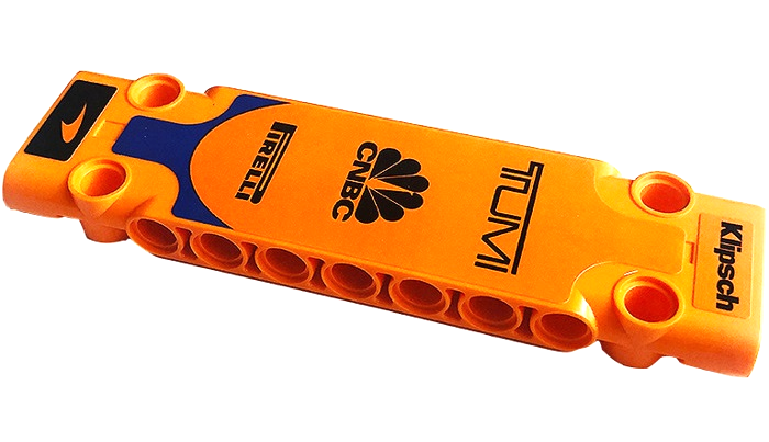 Technic, Panel Plate 3 x 11 x 1 with Klipsch, TUMI, CNBC, Pirelli and McLaren Logos Pattern (Sticker) - Set 42141 (Second Version)