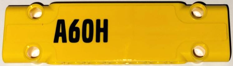Technic, Panel Plate 3 x 11 x 1 with Black 'A60H' Pattern Model Left Side (Sticker) - Set 42114