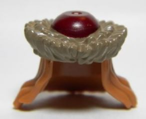 Minifigure, Hair Combo, Hair with Hat, Long with Dark Red Cap and Dark Tan Fur Brim Pattern