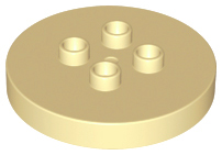 Duplo, Brick Round 4 x 4 Flat Top Thin with 2 x 2 Studs (Table)