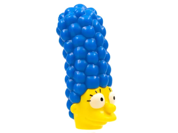 Minifigure, Head, Modified Simpsons Marge Simpson with Wide Eyes Pattern