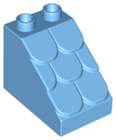 Duplo, Brick 3 x 2 x 2 Slope with Shingles Profile