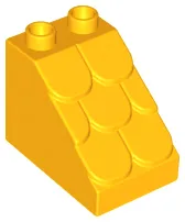 Duplo, Brick 3 x 2 x 2 Slope with Shingles Profile