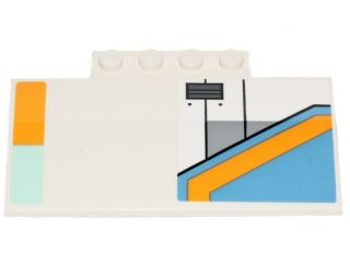 Slope, Curved 5 x 8 x 2/3 with 4 Studs with SW The Phantom Pattern Model Left Side (Stickers) - Set 75170