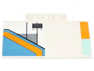 Slope, Curved 5 x 8 x 2/3 with 4 Studs with SW The Phantom Pattern Model Right Side (Stickers) - Set 75170