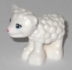 Sheep, Baby Lamb, Friends Style with Eyes and Nose Pattern (Undetermined Type)