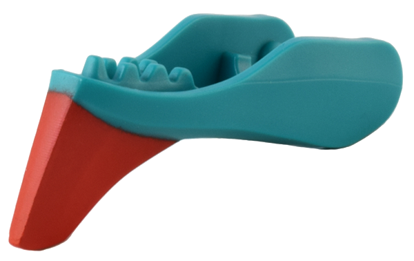 Dragon Head (Avatar Ikran) Jaw Lower with Red Crest Pattern