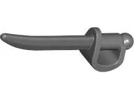 Minifigure, Weapon Sword, Cutlass / Saber with Large Hilt and Oval Guard