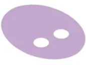 Minifigure Skirt Cloth Oval