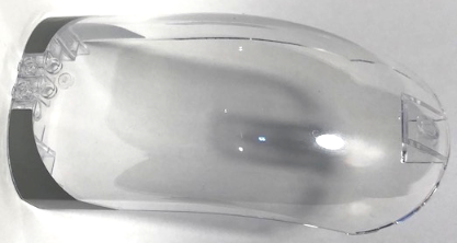 Windscreen 16 x 8 x 6 Curved with 3 Pin Holes with SW Slave I Light Bluish Gray Curved Corners Pattern (Stickers) - Set 75060