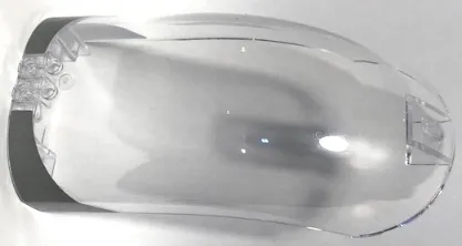 Windscreen 16 x 8 x 6 Curved with 3 Pin Holes with SW Slave I Light Bluish Gray Curved Corners Pattern (Stickers) - Set 75060