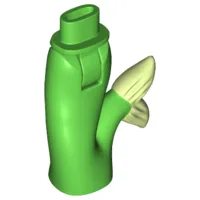 Mini Doll Hips and Mermaid / Merman Tail Assembly with Yellowish Green Caudal Fin Pattern