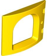 Duplo Door / Window Pane 1 x 4 x 3 Curved Front with Rounded Pane