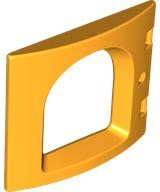 Duplo Door / Window Pane 1 x 4 x 3 Curved Front with Rounded Pane