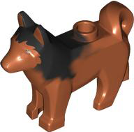 Dog, Husky with Marbled Black Ears and Back Pattern