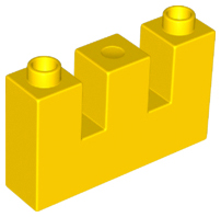 Duplo, Brick 1 x 4 x 2 with 2 Top Cutouts