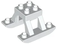 Duplo Airplane Landing Gear with Pontoons Small Raised