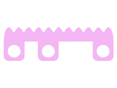 Minifigure Skirt Cloth Short, 11 Points