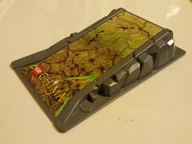 Baseplate, Raised Ramp 9 x 15 x 2 with Rock Shapes on Sides with Legends of Chima Pattern (Sticker) - Set 5002115