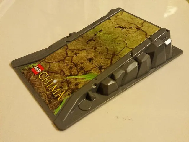 Baseplate, Raised Ramp 9 x 15 x 2 with Rock Shapes on Sides with Legends of Chima Pattern (Sticker) - Set 5002115