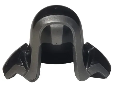 Minifigure, Headgear Hood with Shoulder Pads with Pearl Dark Gray Trim Pattern