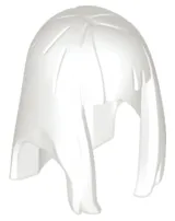 Minifigure, Hair Female Long Straight with Bangs - Flexible Rubber