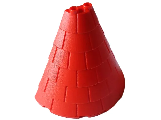 Tower Roof 4 x 8 x 6 Half Cone Shaped with Roof Tiles