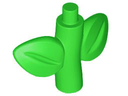 Plant Stem / Stalk with Bar, Bar Holder, and 2 Leaves