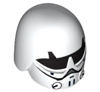 Minifigure, Headgear Helmet SW Imperial Cadet with Black Goggles Pattern