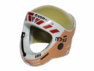 Minifigure, Headgear Helmet SW Rebel with Gray Squadron B-wing Pilot Pattern