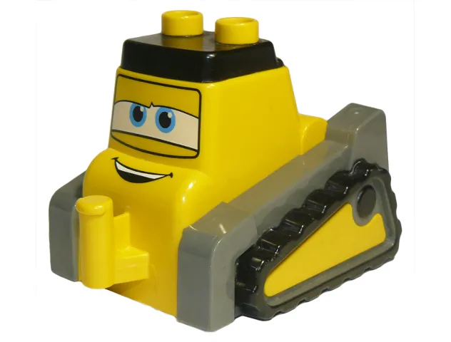 Duplo Bulldozer Body, Small with Disney Planes Drip Pattern