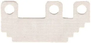 Minifigure Skirt Cloth Stepped Edge - Traditional Starched Fabric