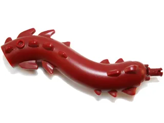 Serpent Neck S-Curve with Spikes, 2 Studs, and (Same Color) Rotation Joint Pin