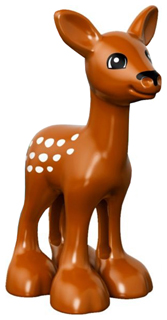 Duplo Deer Baby Fawn, Eyes White on Front and Back