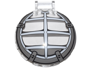 Dish 6 x 6 Inverted with Bar Handle with Ninjago Mech Cockpit Pattern