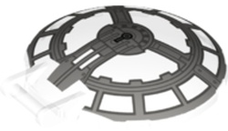 Dish 6 x 6 Inverted with Bar Handle with SW Resistance Bomber Cockpit Pattern