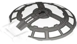 Dish 6 x 6 Inverted with Bar Handle with SW Resistance Bomber Cockpit Pattern