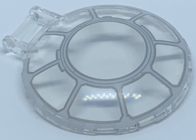 Dish 6 x 6 Inverted with Bar Handle with SW Millennium Falcon Cannon Window Pattern