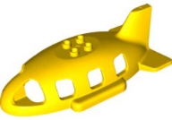 Duplo Airplane Midsize Fuselage Top with Tail