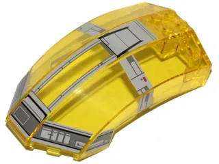 Windscreen 10 x 6 x 4 Curved with SW Resistance Transport Pod Pattern (Stickers) - Set 75176