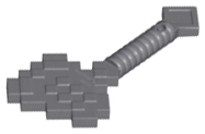 Minifigure, Utensil Axe, Pixelated (Minecraft)