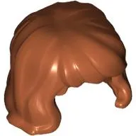 Minifigure, Hair Female Shoulder Length, Wavy with Bangs