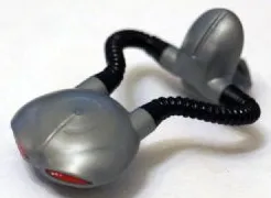 Minifigure, Head, Modified Manta with Air Tank, Black Tubes and Red Eyes Pattern