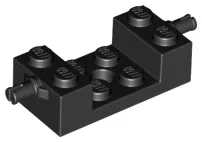 Brick, Modified 2 x 4 with Wheels Holder with 2 x 2 Cutout and Hole