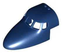 Aircraft Fuselage Forward Top Curved 6 x 10 x 4 with 5 Window Panes