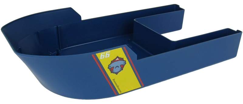 Boat, Hull Giant Bow 40 x 20 x 7, Base with '66' and Hammerhead Shark Head Pattern on Both Sides (Stickers) - Set 60266