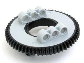 Technic Turntable 60 Tooth with Black Top (18939 / 18938u) (Undetermined Type)